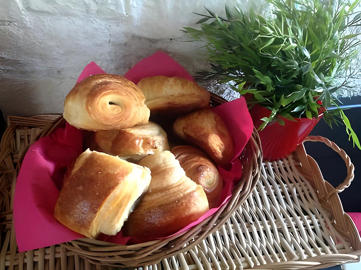 recette Pains au chocolat comme chez le boulanger allégés en beurre