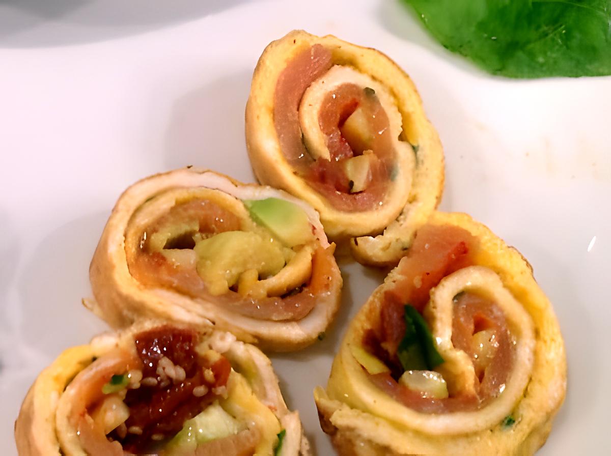 recette Eggs makis