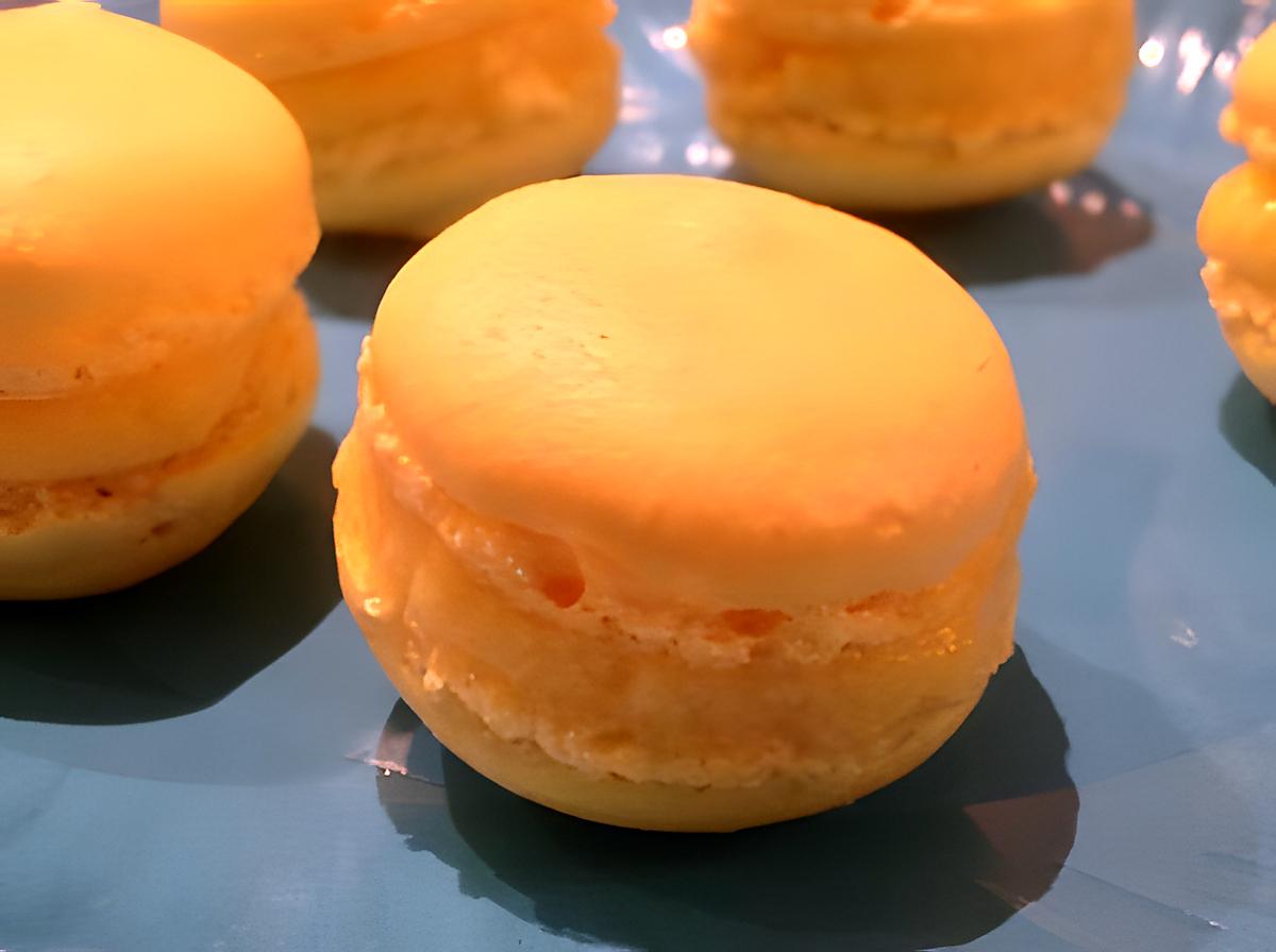 recette Macarons ganache à l'orange curd