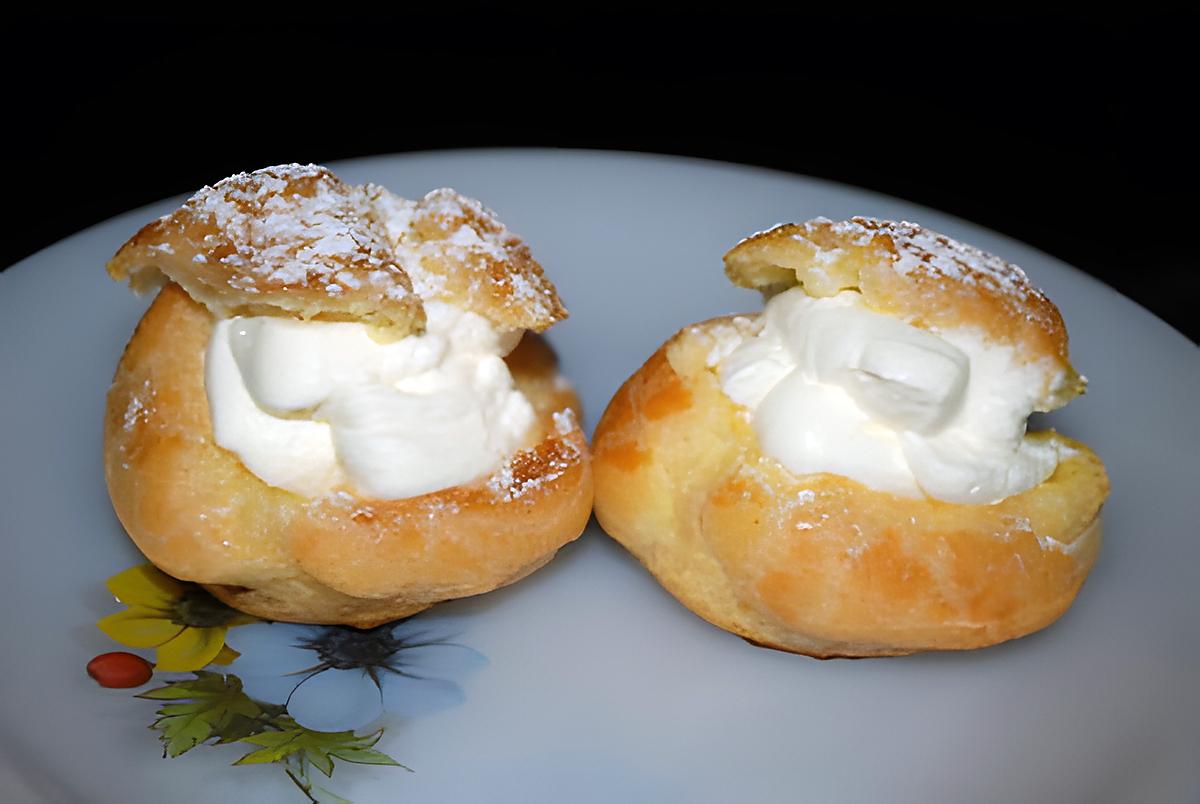 recette choux fourrés au clémentine curd et chantilly à l'orange