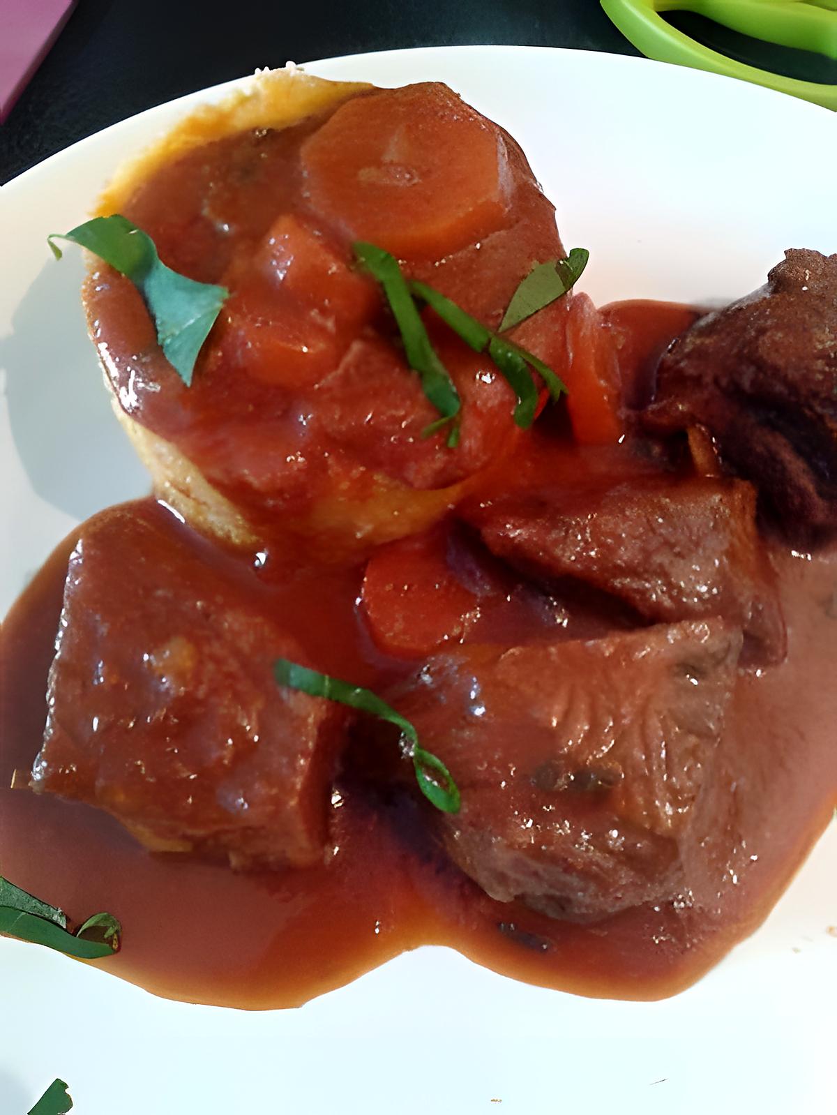 recette daube  provençale et sa polenta crémeuse