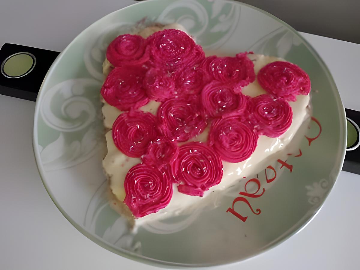 recette Bouquet de roses en coeur gourmand