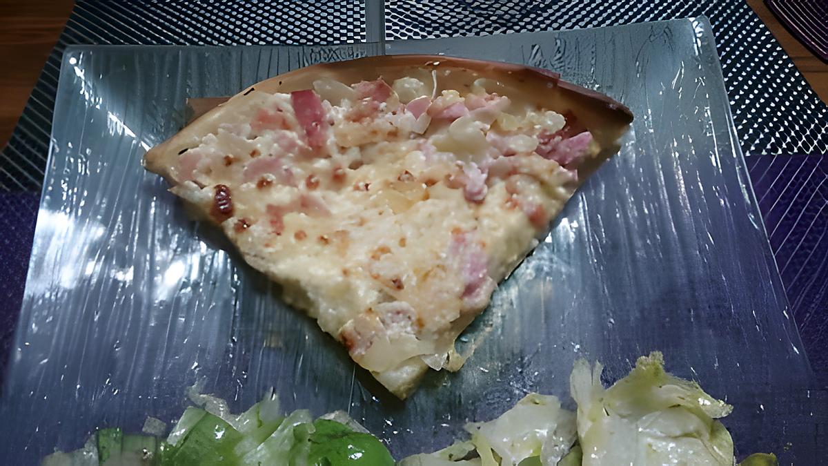 recette Tarte Flambée Gratinée "flammekueche"