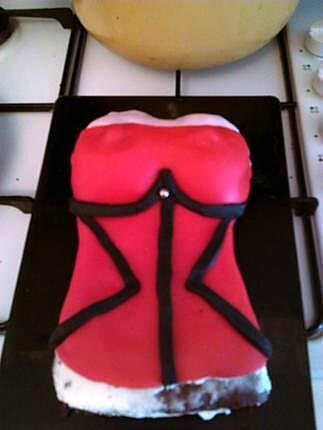 recette gâteau sexy bustier Victoria