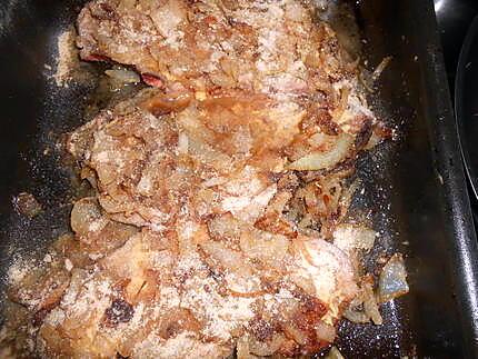 recette Cote de porc a la lyonnaise