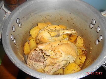 recette CANARD  en cocote et pomme de terre confites