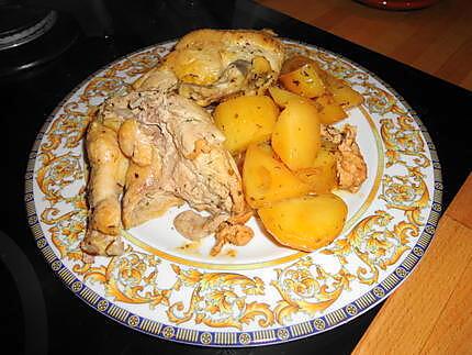 recette CANARD  en cocote et pomme de terre confites