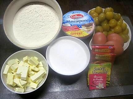 recette Gâteau au mascarpone aux mirabelles.