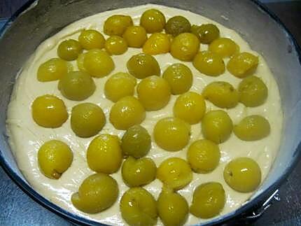 recette Gâteau au mascarpone aux mirabelles.