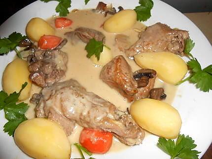 recette Coq au champagne