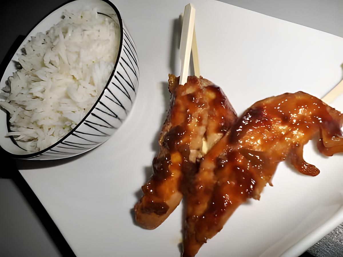 recette Brochettes de poulet yakitori