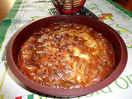 recette CLAFOUTIS  banane,mirabelles de MIJANE