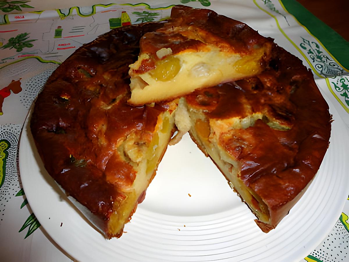 recette CLAFOUTIS  banane,mirabelles de MIJANE