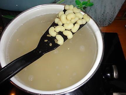 recette Gratin de gnocchi au jambon, champignons et caprice des Dieux "" DE rolly ""