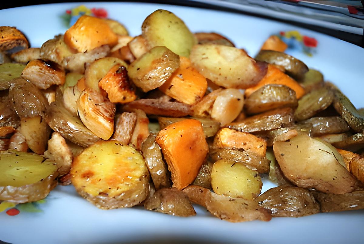 recette légumes anciens rôtis au four