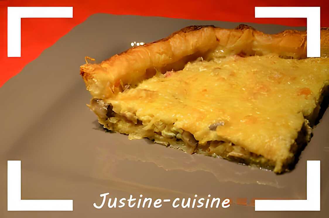 Recette de Tarte poireaux et champignons