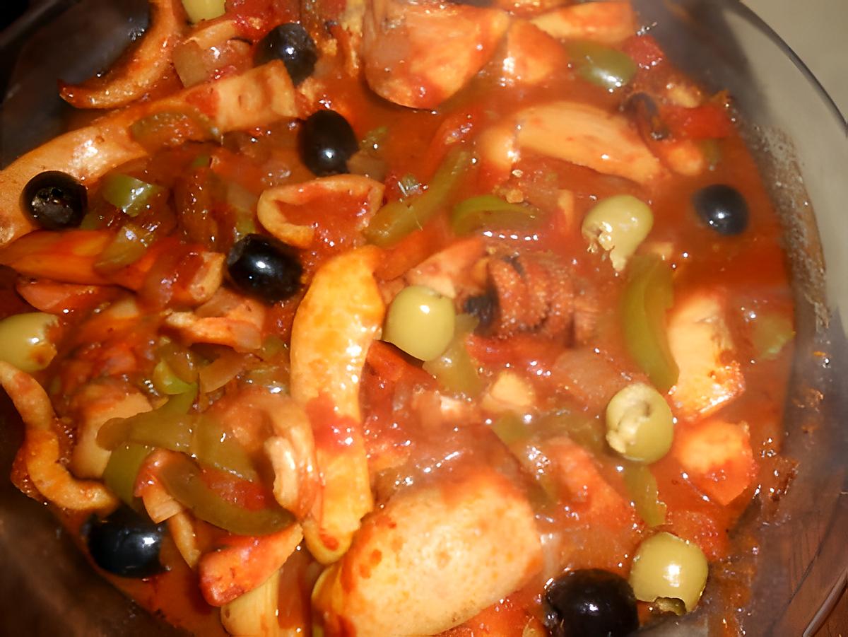 recette Seiches aux olives
