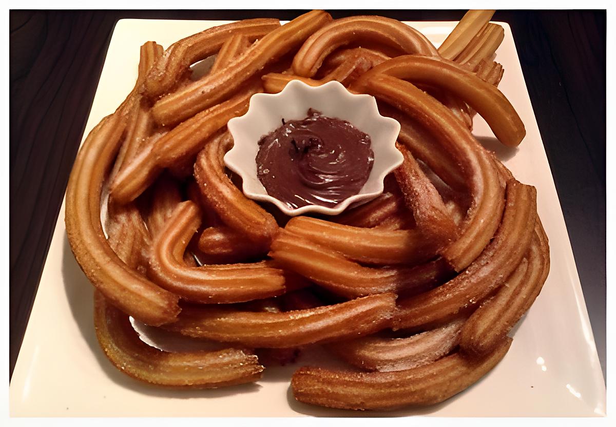 recette Churros espagnol maison c recette que j'ai trouvé sur le blog de cuisine ( mes inspirations culinaires)