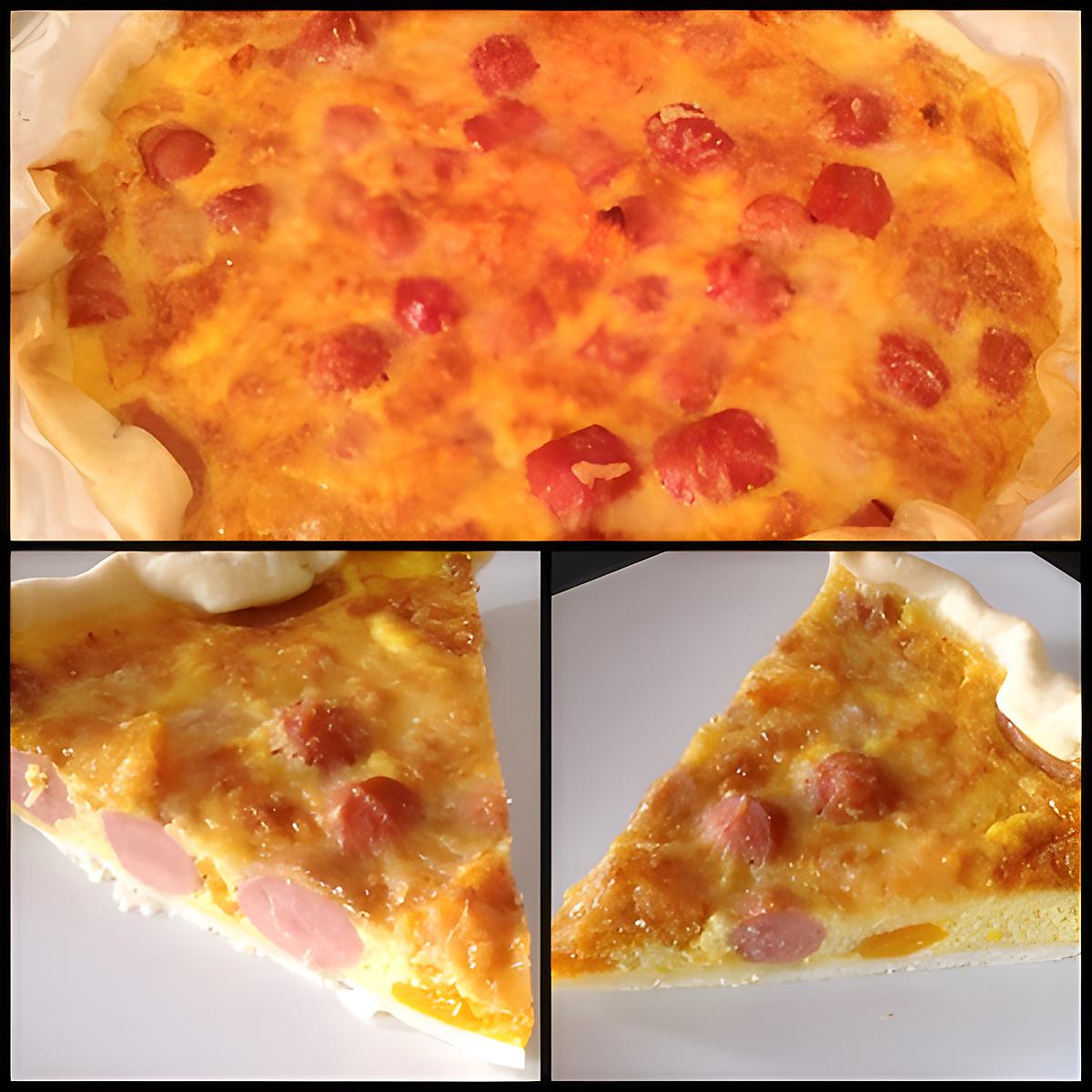 recette QUICHE BUTTERNUT & SAUCISSE KNACKI