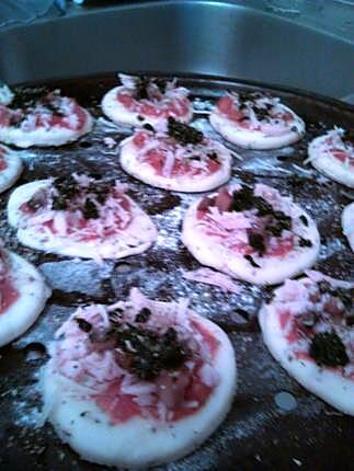 recette Minis pizzas