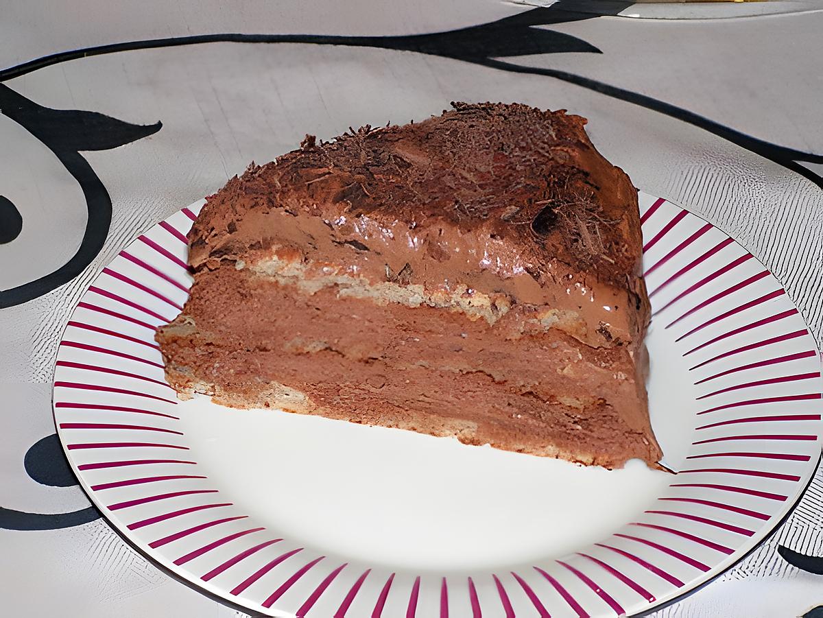 recette Gâteau mousse au chocolat et amande