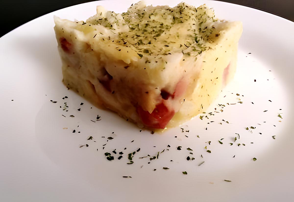 recette HACHIS PARMENTIER AUX SAUCISSES KNACKI