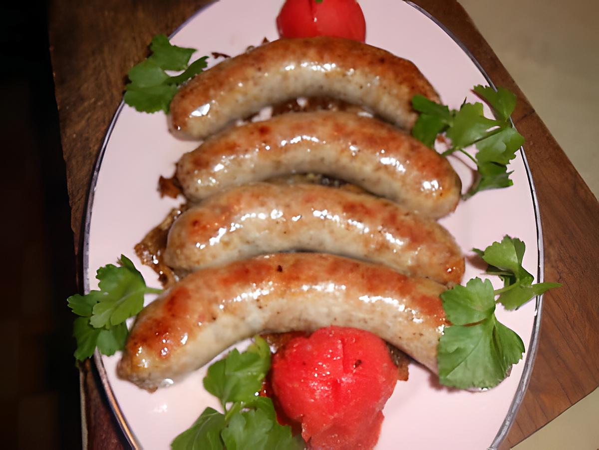 recette Saucisse bretonne aux oignons de roscoff