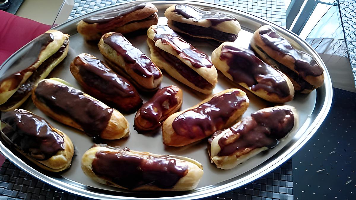 recette Eclairs au chocolat au lait