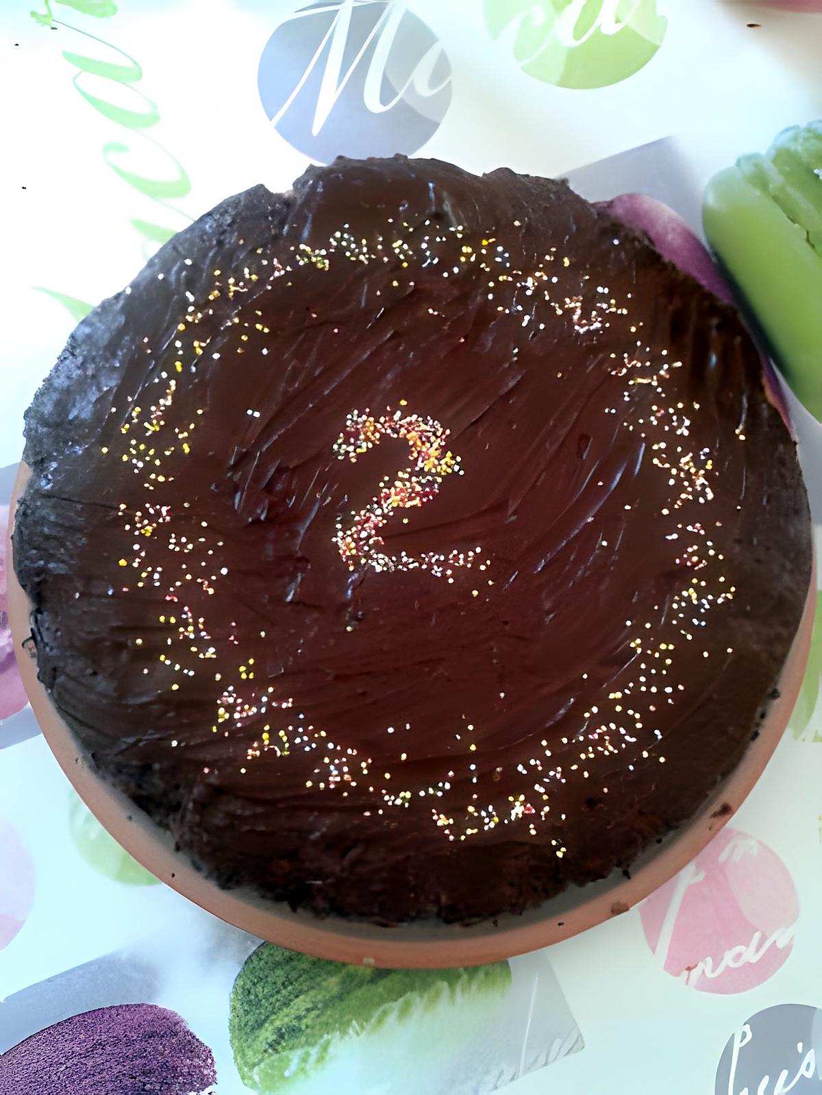 recette Gâteau d'anniversaire au chocolat