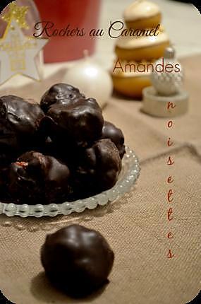 recette Rochers au Caramel beurre salé, Amandes et Noisettes