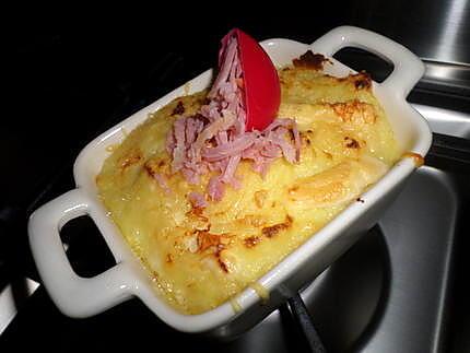 recette Hachis parmentier de jambon et babybel