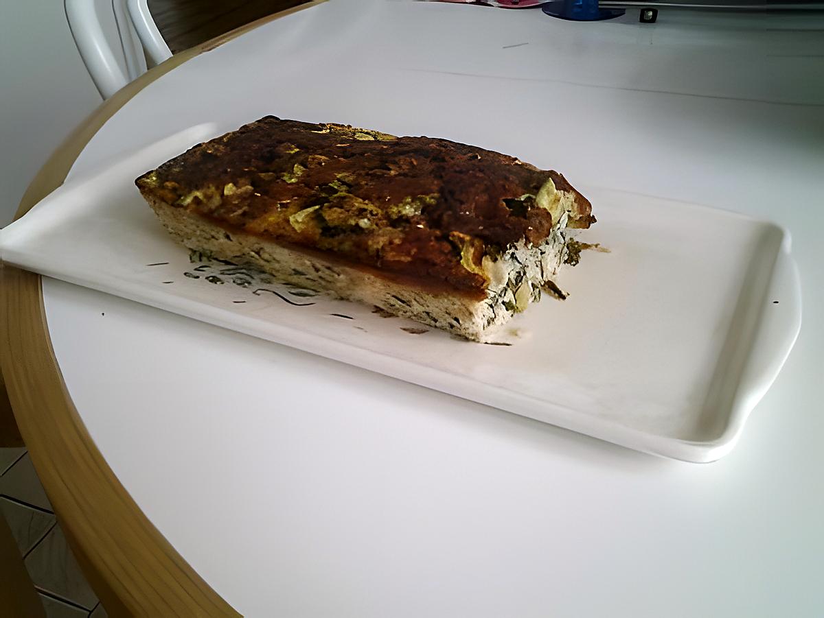 recette flanc roquette mâche courgette