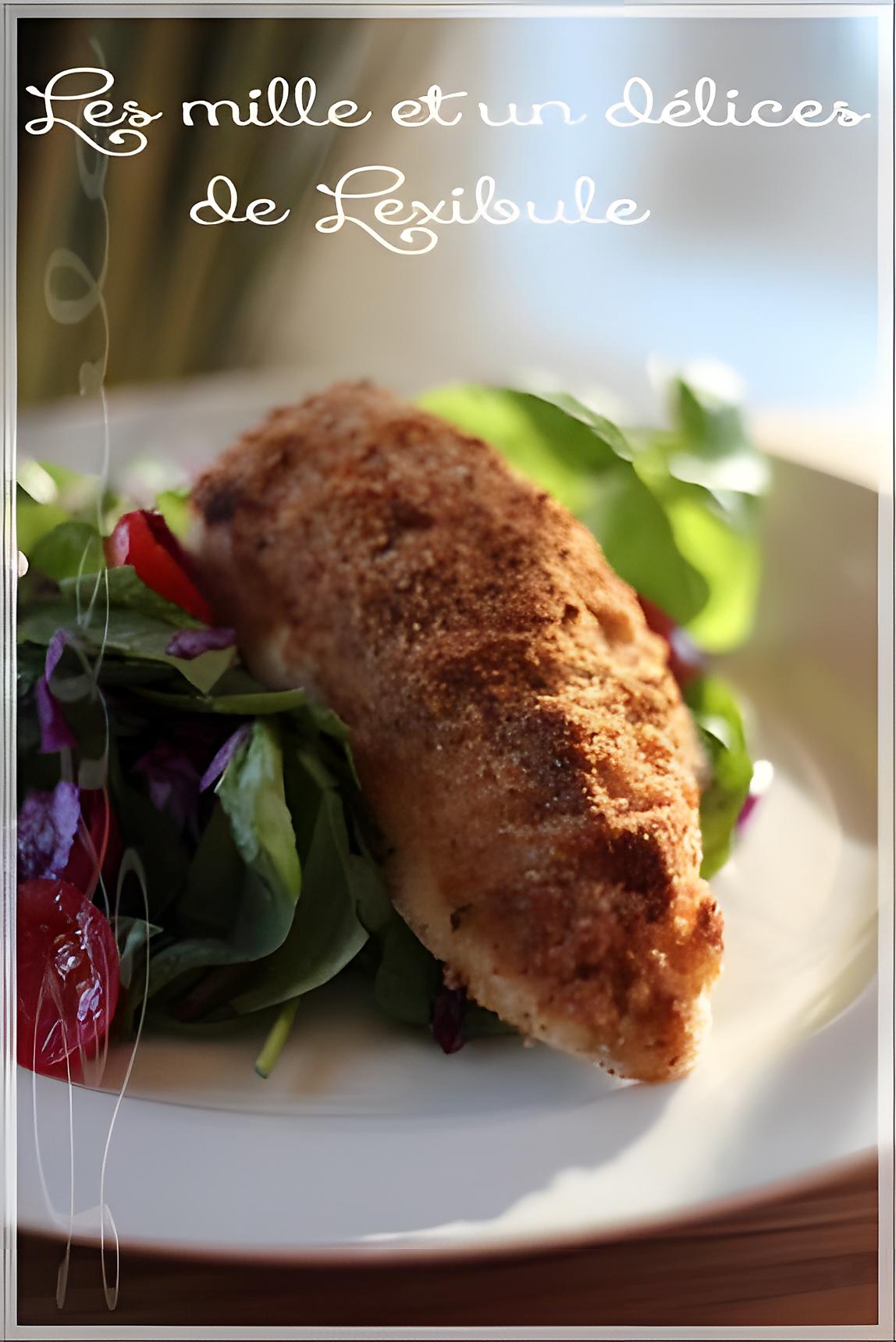 recette ~Poulet en croûte de parmesan~