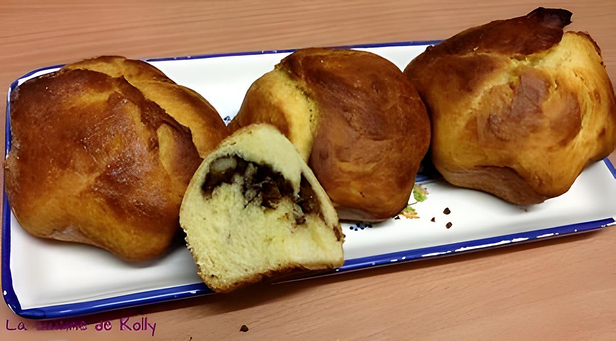 recette Brioche marbrée Nutella et noix