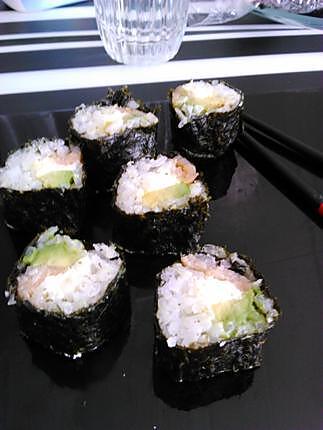 recette makis kirri saumon avocat