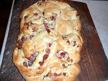 recette Fougasse aux lardons