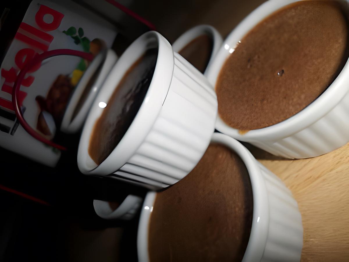 recette Petits pot de créme au nutella