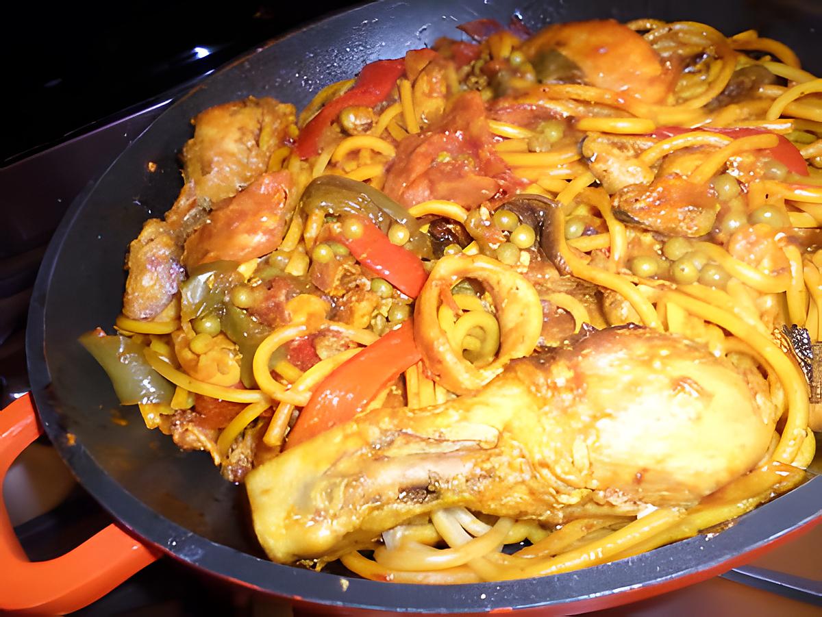 recette Paella au linguine