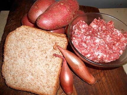 recette Pommes de terre farcies à la chair à saucisse