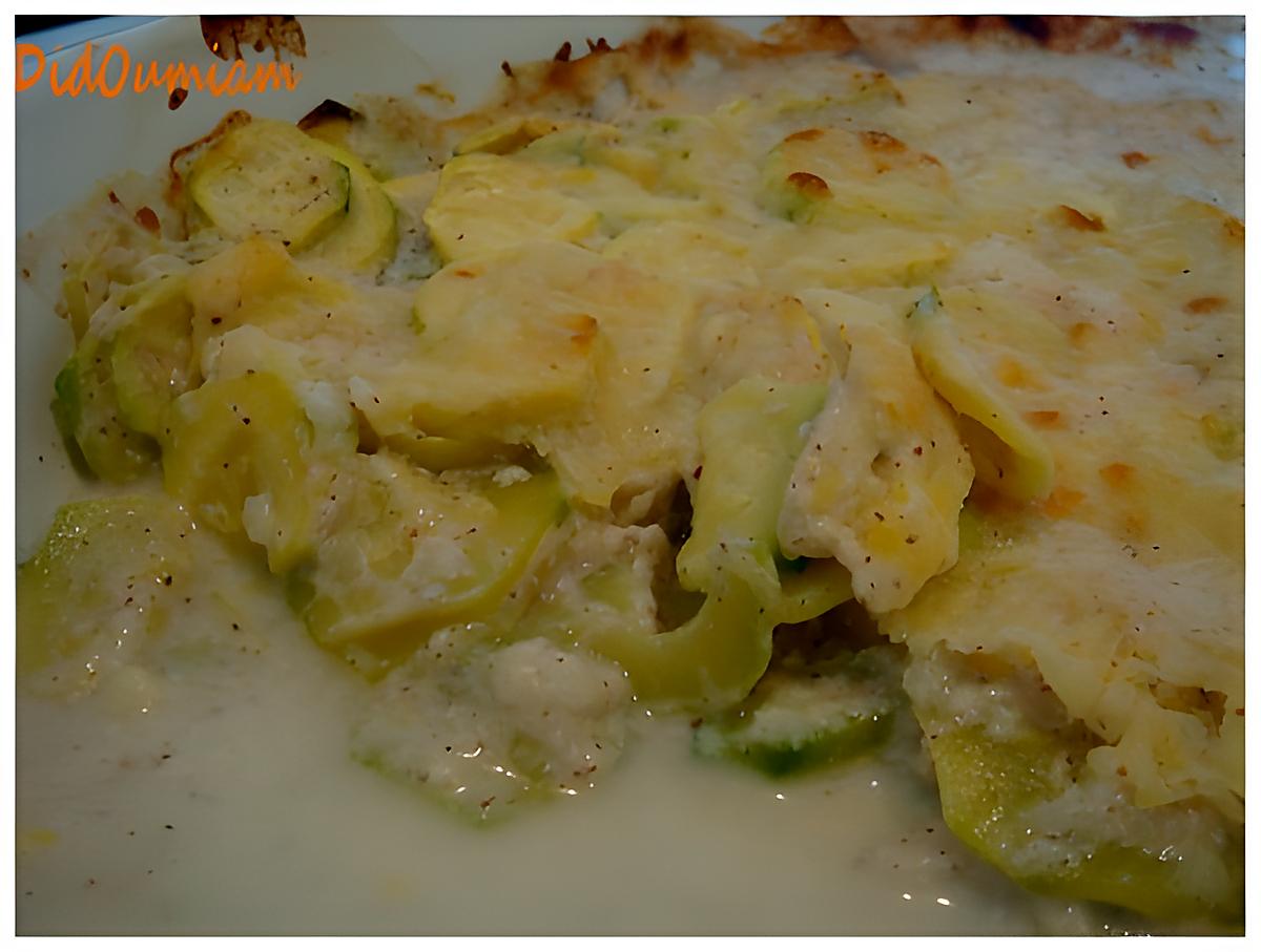 recette Gratin de courgettes à l'amande