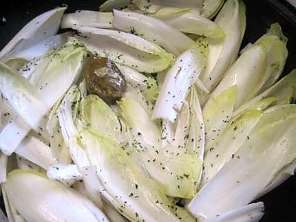 recette Côtes d'échine de porc aux endives.