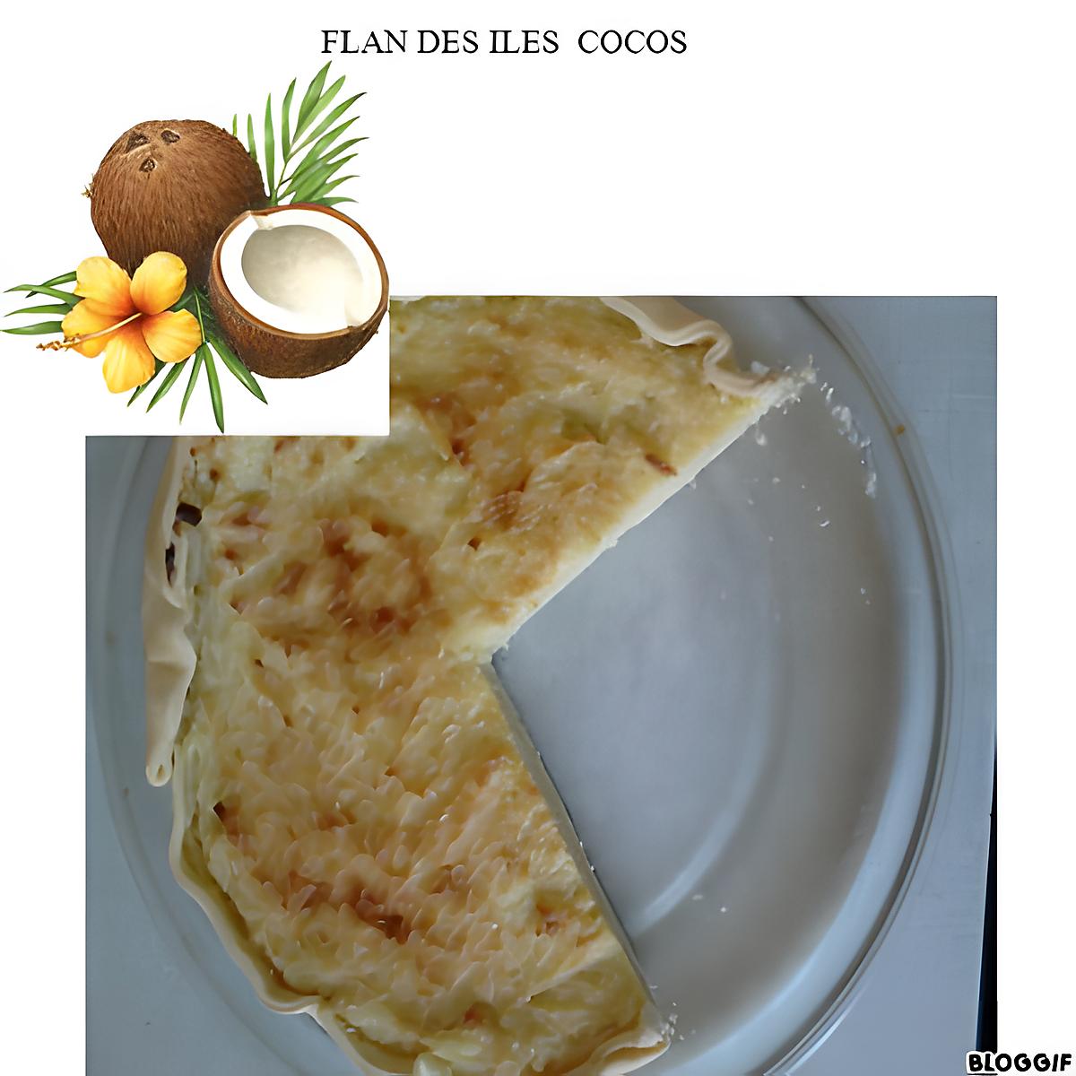 recette FLAN DES ÎLES COCOS
