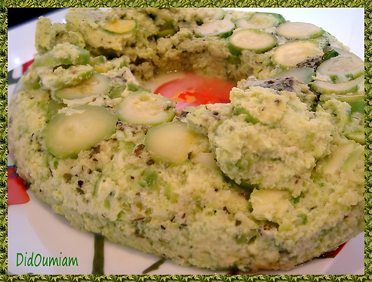 recette Couronne de courgettes