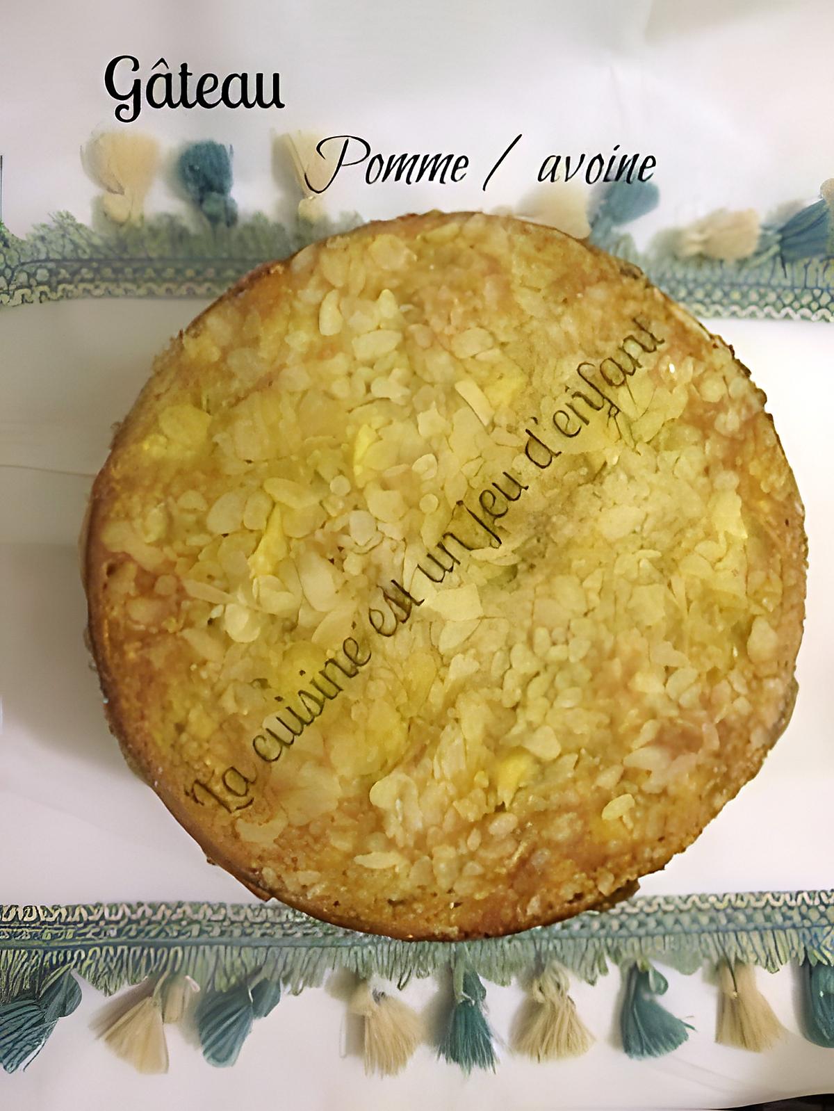 recette Gâteau pomme / avoine