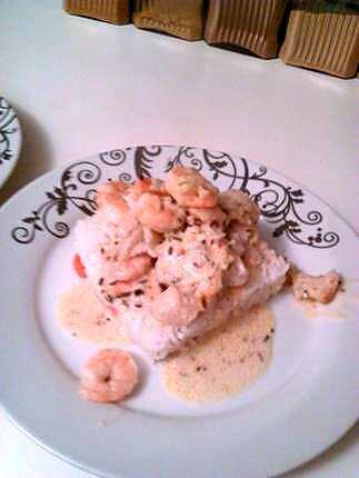 recette Poisson et crevettes en sauce