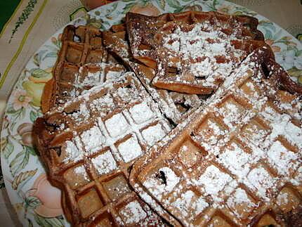 recette GAUFFRES AU CHOCOLAT pour mon THéo