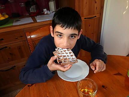 recette GAUFFRES AU CHOCOLAT pour mon THéo