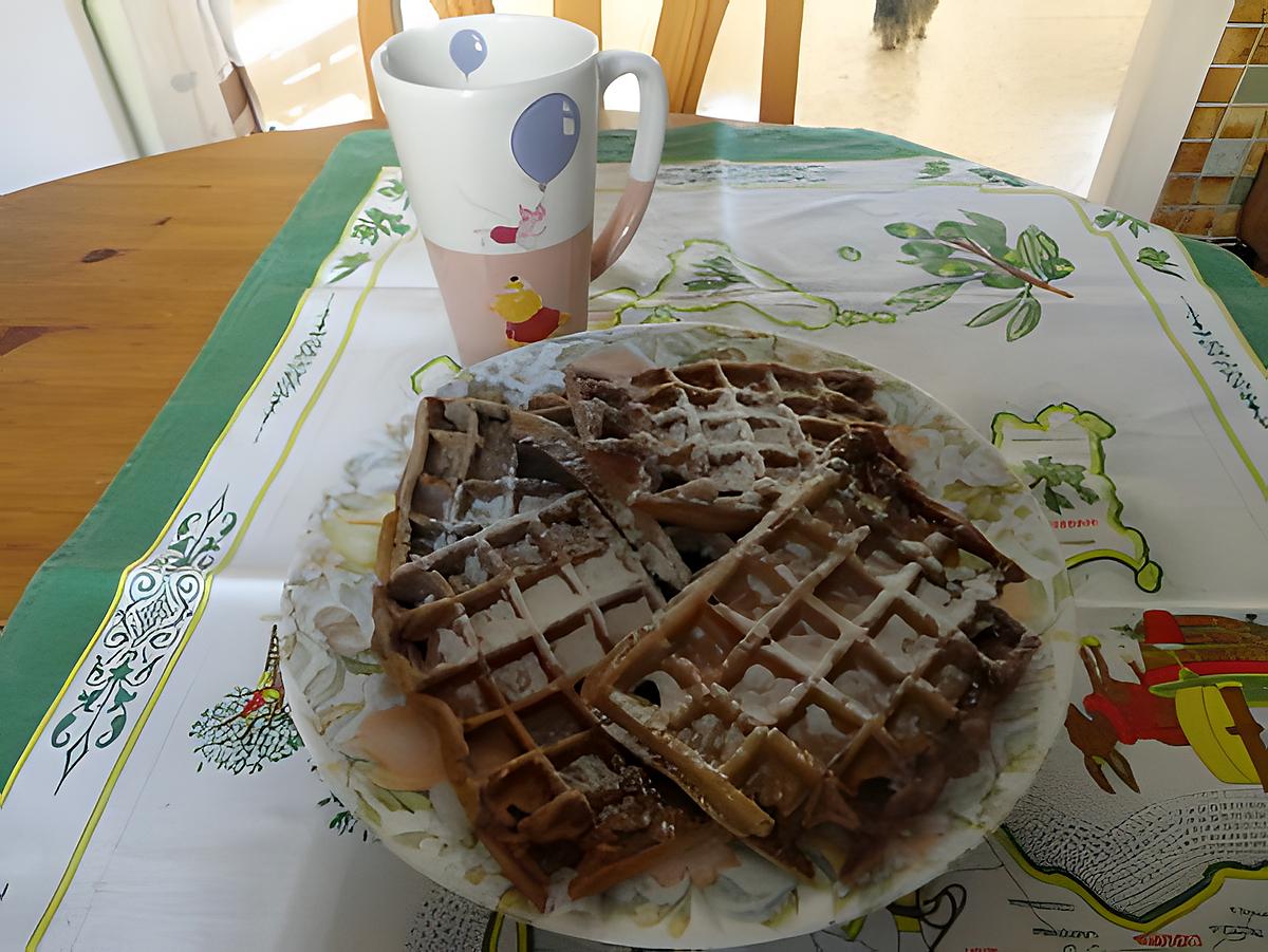 recette GAUFFRES AU CHOCOLAT pour mon THéo