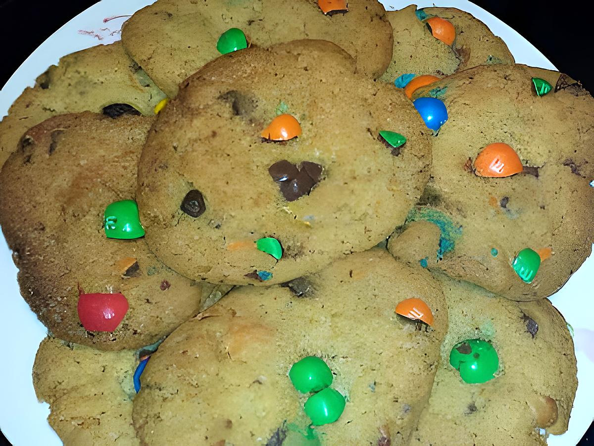 recette Cookies aux M&M's