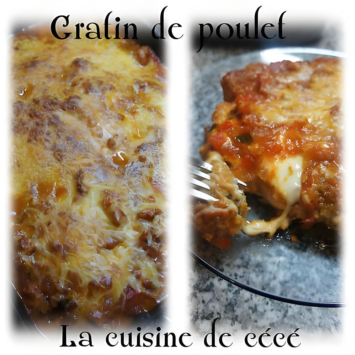 recette Gratin de poulet